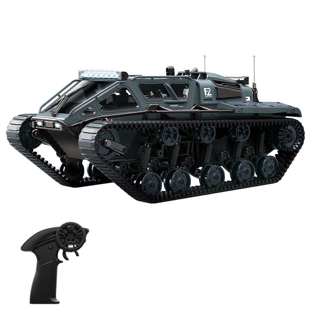 Remote Control Tank, 2.4GHz All Terrain 360 degrees  Rotating Stunt Toy Vehicle with LED Lights, Off Road Tracked Car