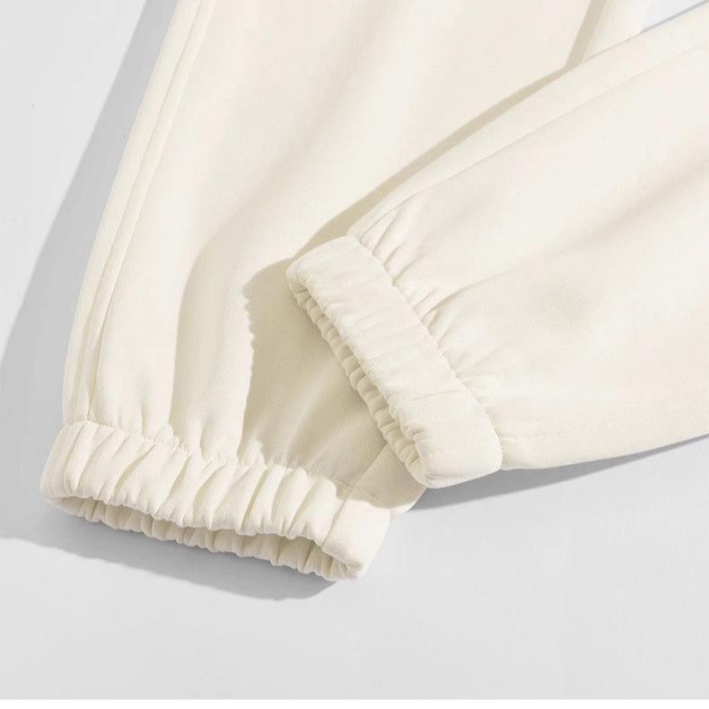 Осенне-зимние модные свободные утолщенные брюки с высокой талией и флисом для женщин — фото 10