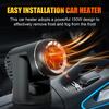 Car Heater Window Defroster Fast Heating Plug-and-Play 360-Degree Rotating Wide Compatibility Portable Car Heater
