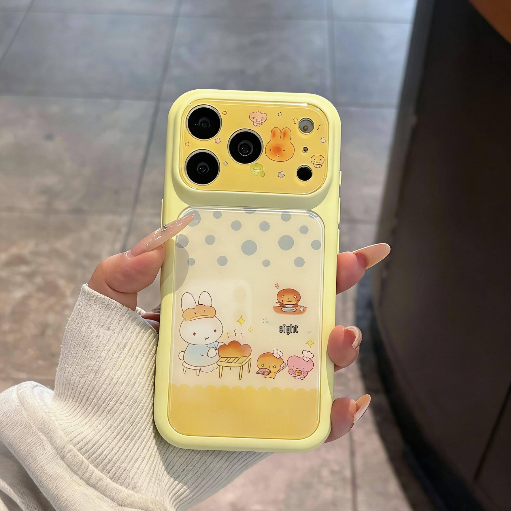 

Bun Little Rabbit Case for Apple 14Pro/15ProMax/16Pro/17ProMax - Anti-Fall, High-End Design Apple 15