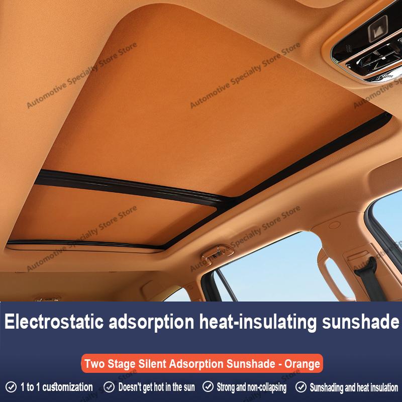 Für Volvo XC90 2016~2026 25 MK2 Auto Panoramadach Isolierung Dachvisier Elektrostatische Adsorption Wildleder Stoff Sonnenschutz