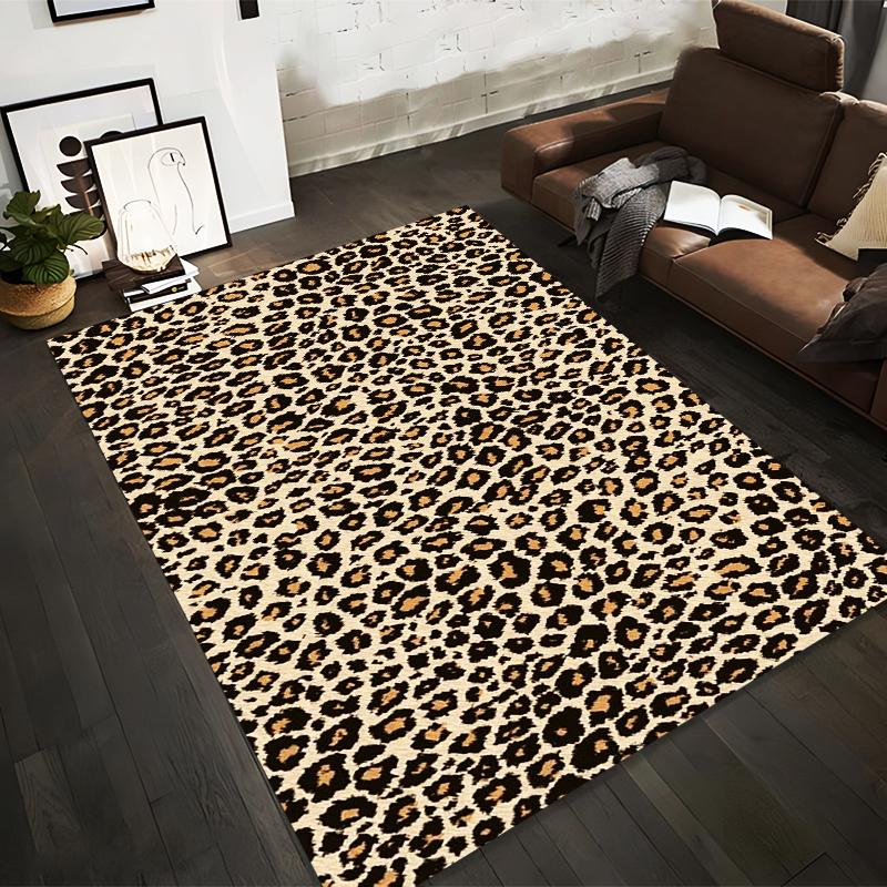 

Leopard Print Area Rug Animal Pattern for Living Room Decor Suitable for use as an anti-slip for living room bedroom sofas 40x60cm( 15x23in )