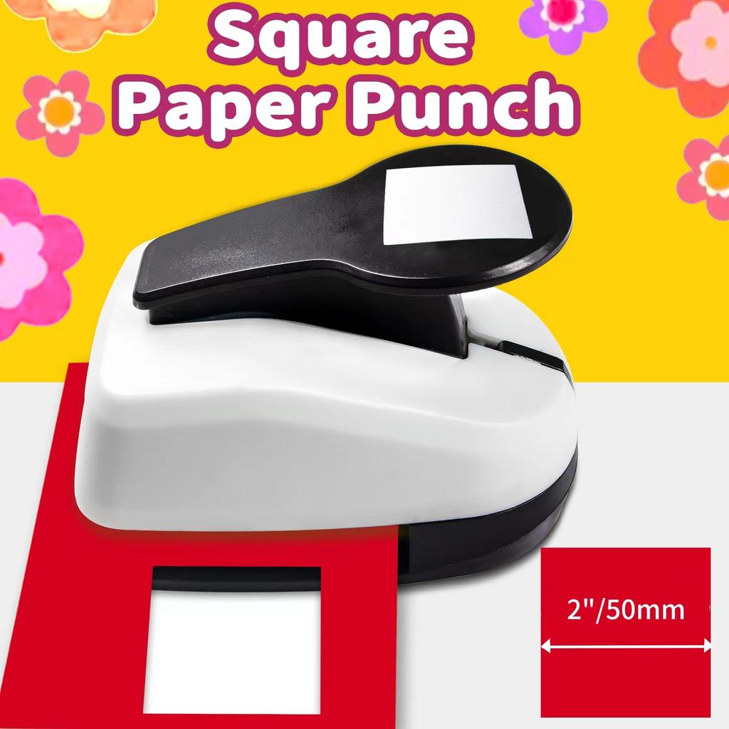 Paper cutter for crafts Hole Puncher Punches Tool Set 2 inch Square Hexagon Triangle Paper Shapes card making custom scrapbookin