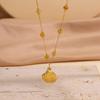 Ocean Style Titanium Steel Shell Necklace for Women - Light Luxury Clavicle Chain Jewelry