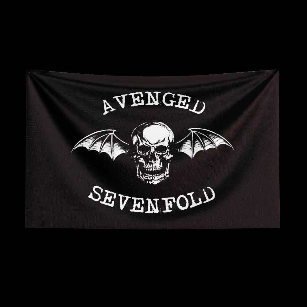 Rock Band Flag Tapestry AAvengeds Sevenfolds Aesthetic Room Decor Background Cloth Wall Art Decor OutDoor Concert Party Banner