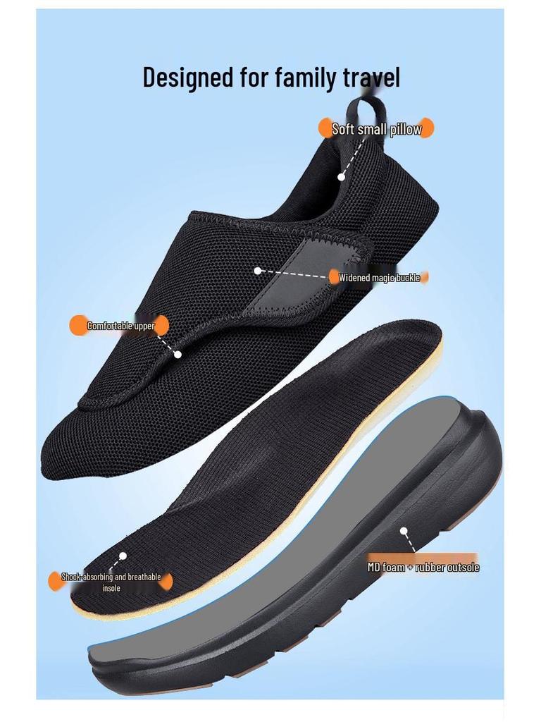 Rozšířené Pohodlné Unisex Chodící Boty pro Široká a Oteklá Chodidla - Velká Velikost