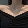 Sweet and Cool Necklace Women, Hip-hop Accessories, Full of Diamonds, New Trendy Cold Wind Collarbone Chain Light Luxury