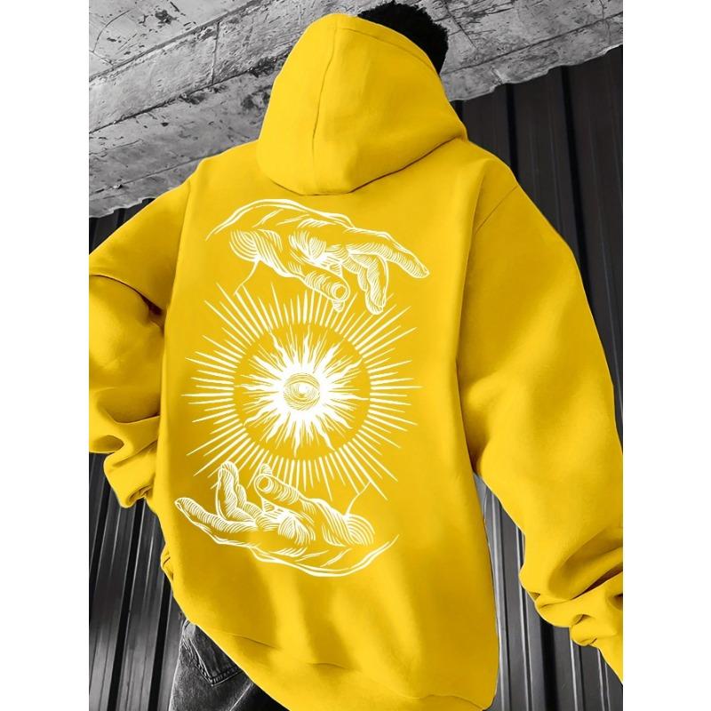 Lässiger Kapuzenpullover für Damen und Herren mit Palmen-Sonnen-Print, die perfekte Wahl für coole Jugendliche in den Herbst- und Wintermonaten