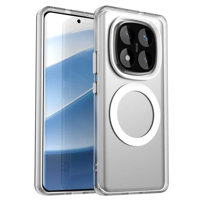 

Case For Redmi Note 14 Pro 4G Case For Redmi Note 14 Pro Magnetic Adsorption Wireless Charge Cover For Redmi Note 14 Pro 4G Case Note 14 4G(164.84mm) белый