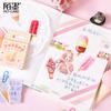 46 Sheets Ice Cream Stickers Mini Box, Sweet Style Journal Material, Student Stationery Album Decals