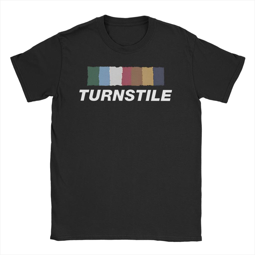 Unisex WOMENs Turnstile Band T Shirts Pure Cotton Clothes Funny Short Sleeve Round Collar Tee Shirt Plus Size TShirts