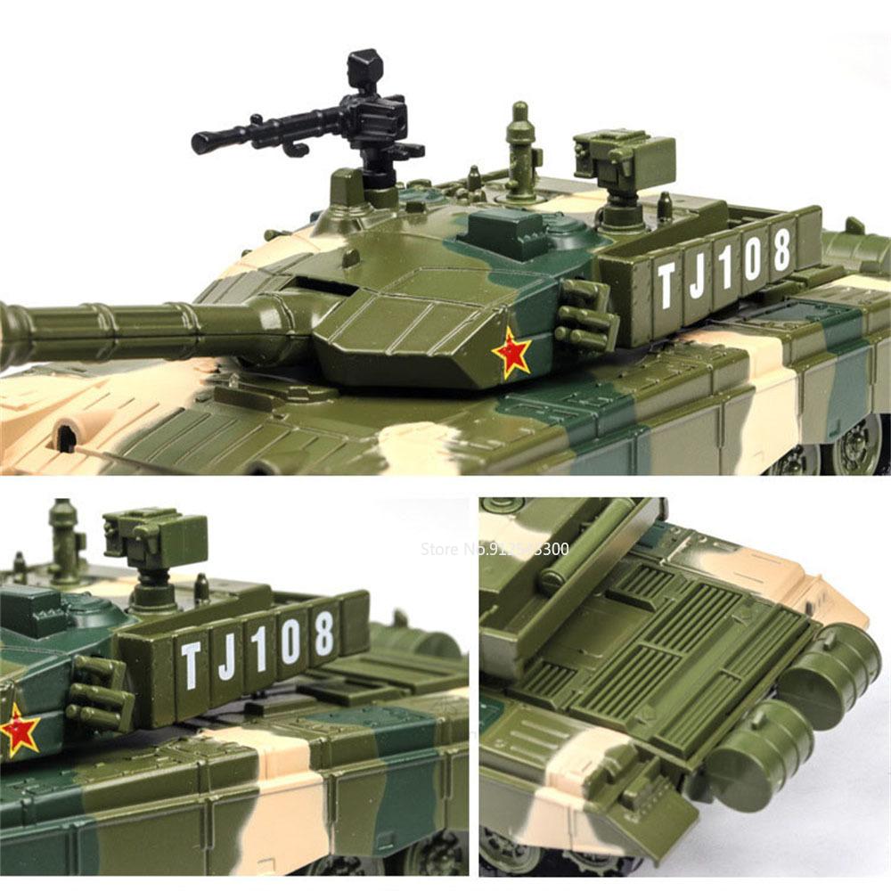 1:32 Type ZTZ-99 Tank Transport Model Toy Car Alloy Diecast Vehicles Metal Body Sound Light Rubber Tire Toys for Children