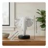 Elephant Head Statue Polyresin Resin Ornament Creative Design Animal Sculpture for