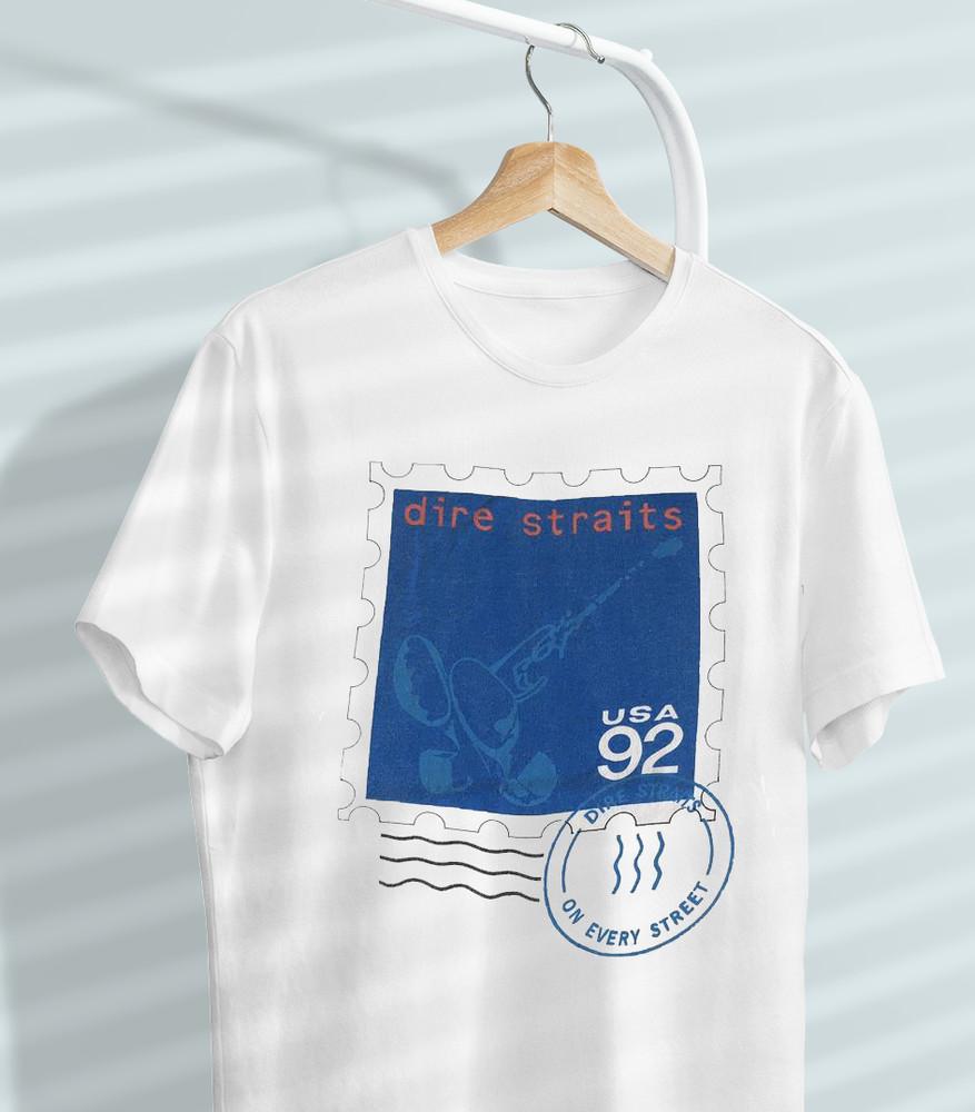 

Dire Straits On Every Street Tour White Tee All Size S5XL Tshirt XA91 Unisex T-Shirt S