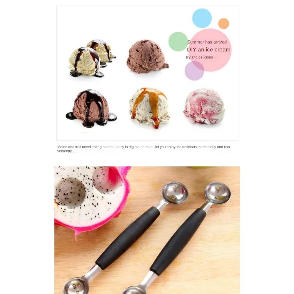 New Convenient Lazy Stainless Steel Multifunctional Watermelon Scoop, Fruit Scoop, Ice Cream Scoop Tool