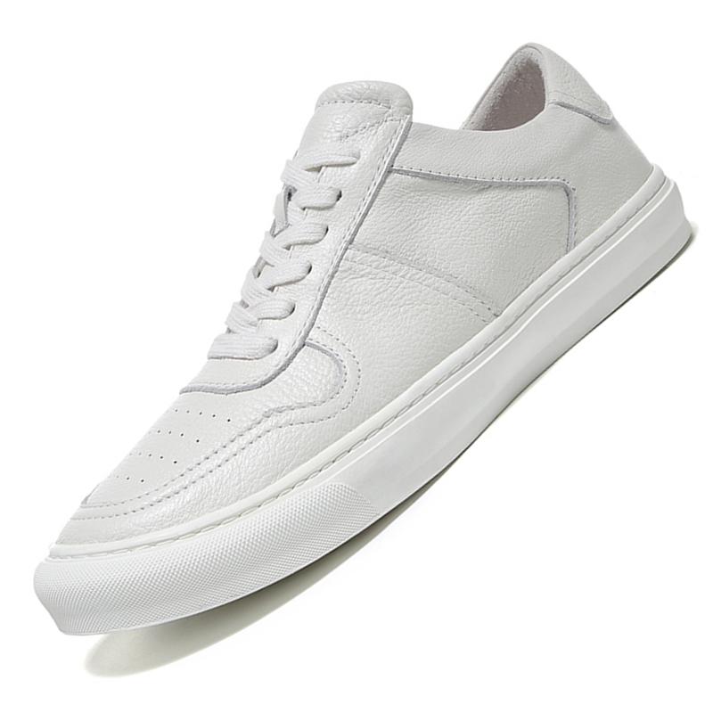 

Мужчины и усилители;#39;S Shoes Новейшая удобная повседневная обувь из натуральной кожи Белые кроссовки Мужские спортивные кроссовки для ходьбы Корейский стиль Платформа Универсальная 41