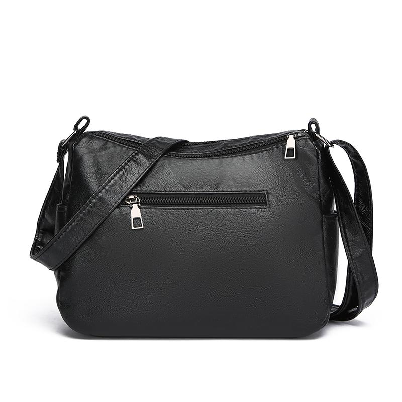 Damentasche Weiche Leder Mehrschichtige Schulter Umhängetasche Muttertasche