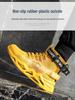 All-Season High-Top Safety Work Shoes: Anti-Smash, Anti-Puncture, Lightweight, Elastic Shock Absorption, Breathable Fly-Knit Design