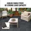 Interlocking Deck Tiles 36 Pack 12"x12" Plastic for Porch Dark Grey