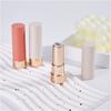 3.5ml Round Gold Base Snap-On Lipstick Tube, Empty Refillable Lip Balm Container, Cosmetic Packaging