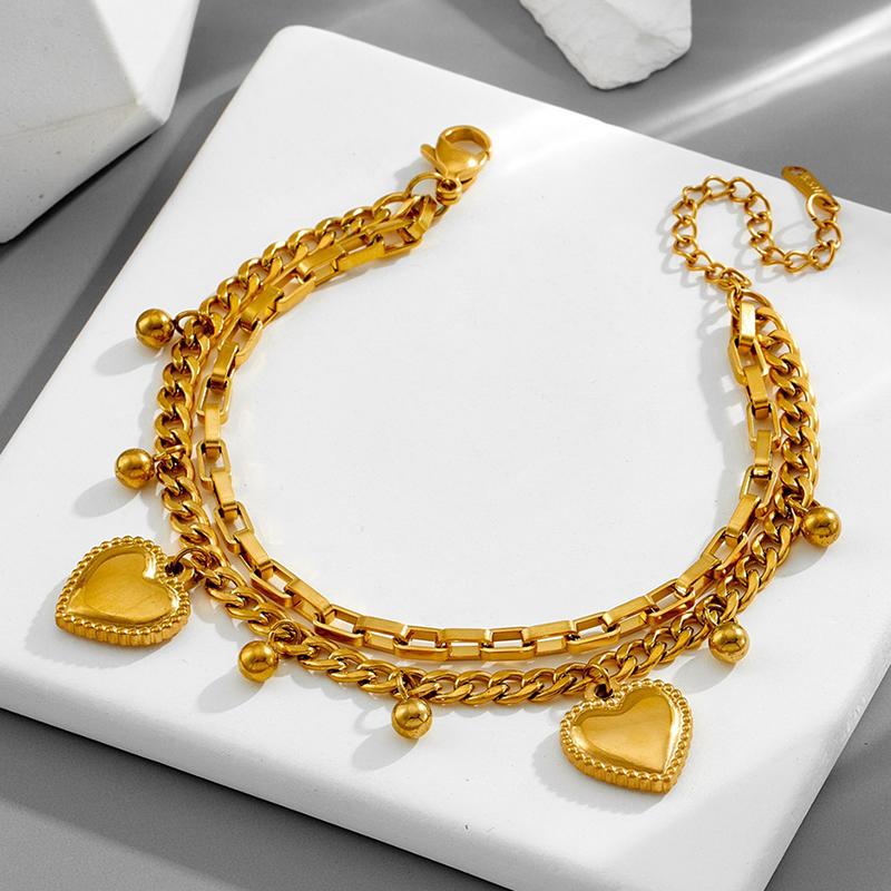 Liebe Schmetterling Geometrisches Design Anhänger Armband Damen Titanstahl Kein Verblassen Schmuck Valentinstag Geburtstagsgeschenk