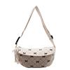 Korean Fashion Cute Bow Printing Girls Fanny Packs Adjustable Belt Ladies Casual Crossbody Shoulder Bags Streetwear Waist Bag