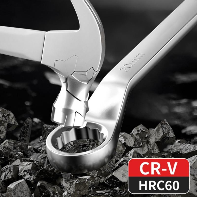 45 Degree Double End Box End Wrench Offset Spanner Garage Workshop Repair Hand Tool Hardened Offset Spanner Tool