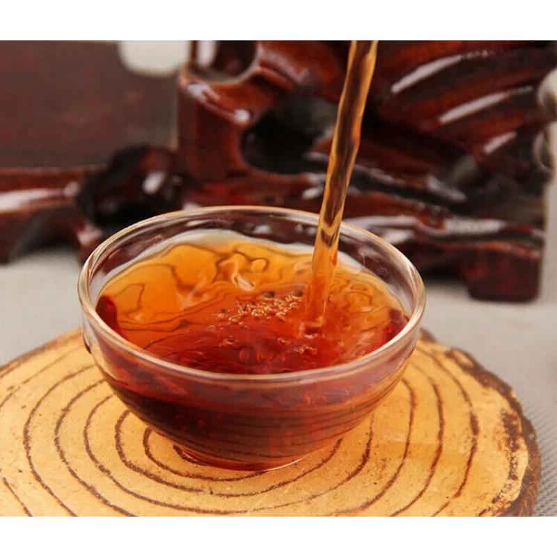 Mellow and Fragrance Yunnan Shu Puer Small Tea Cake 500g Golden Buds Cha Bing