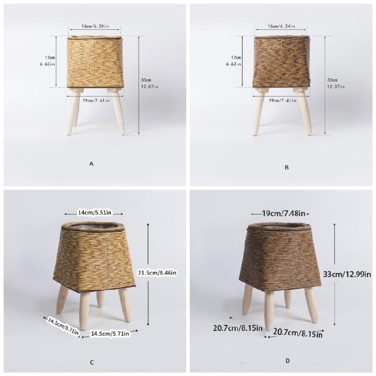 Decorative Flower Pots Breathable Planter Weather proof Faux Rattan Flowerpots Decorative Pots for Living Room or Patios