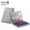 Women Men RFID Vintage Business Passport Covers Holder Multi- ID Bank Card PU Leather Wallet Case Travel Accessories