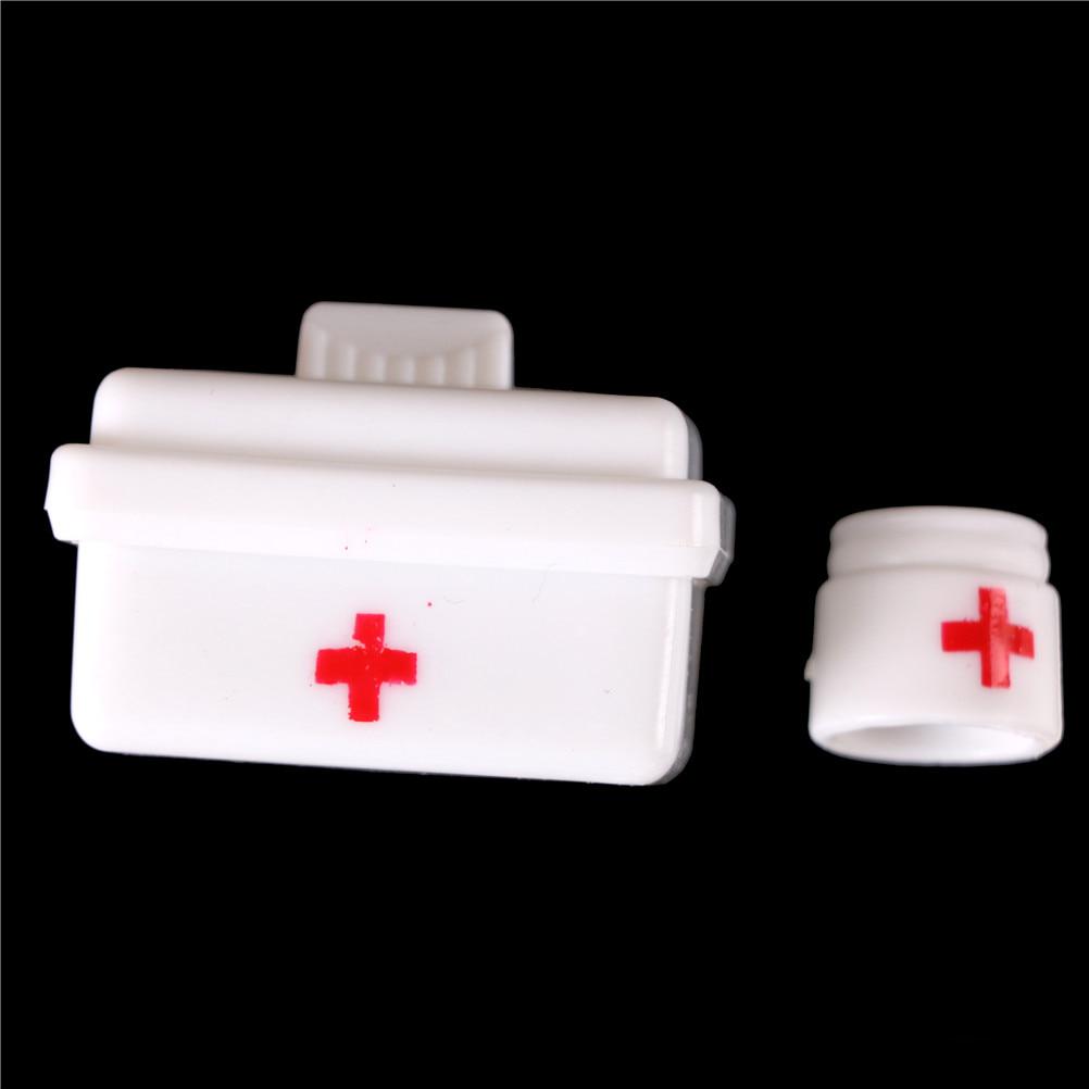 10ks/Sada Dětské hračky Doktor Set Baby Pretend Hrací kufry Lékařská simulace Lékárnička s panenkou