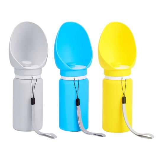 Foldable Dog Water Bottle Portable Leak-Proof Water Dispenser with Drinking Bowl Silicone