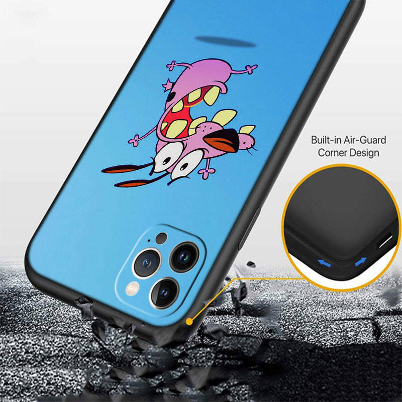 IR5 Courage Cowardly Dog Phone Case for Xiaomi Poco F7 M7 X7 C75 C71 C51 C50 C55 C65 C40 F6 F5 X6 X4 X3 X2 M6 M5 M4 M3 M2 F3 F2 F1 Pro