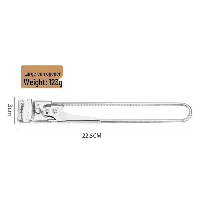 

Stainless Steel Adjustable Rotary Can & Jar Opener One Size