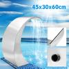 Fountain Garden Pool Pond 60*30cm Stainless Steel Pool Accent Solar Fountain Pond Garden Cascade Jardin Swimming Pool Waterfall New