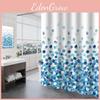 Home And Hotel Polyester Shower Curtain With Waterproof Technology And Elegant Floral Design