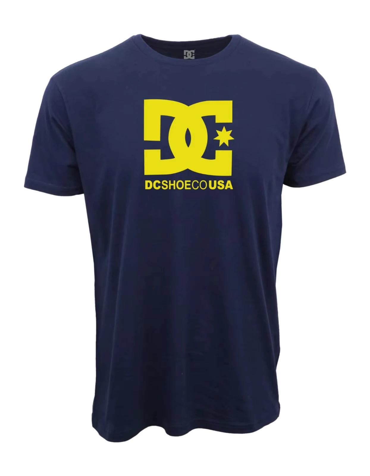 

2026 Summer T Shirt Top Cotton Fashion DC Shoes American Logo Pattern T-shirt Printed Pure Cotton More Color Choices Widening S білий