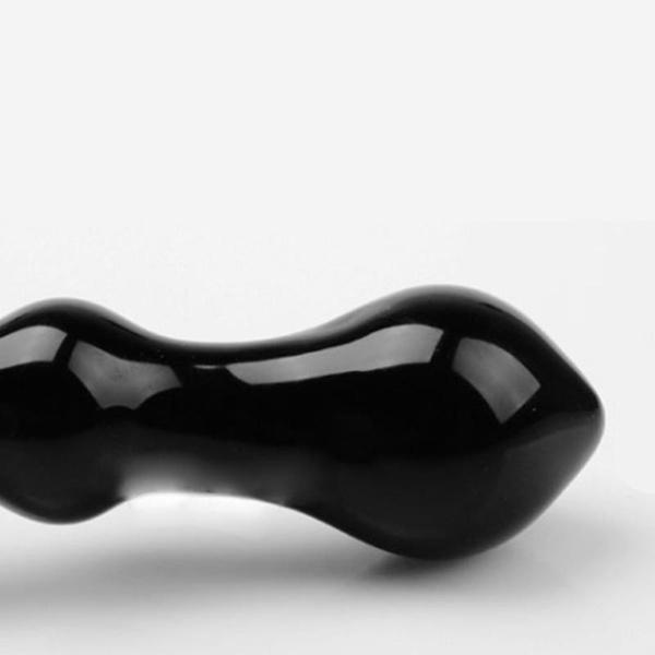 Black Anchor Shape Crystal Glass Massage Stick
