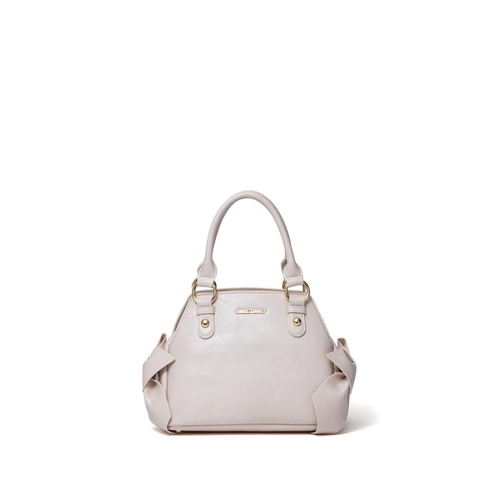 Jill Stuart Pecot Shoulder Bag with Ribbon Feminine and Vintage Design, Feel, JSLH5EH2, Ivory, Women's