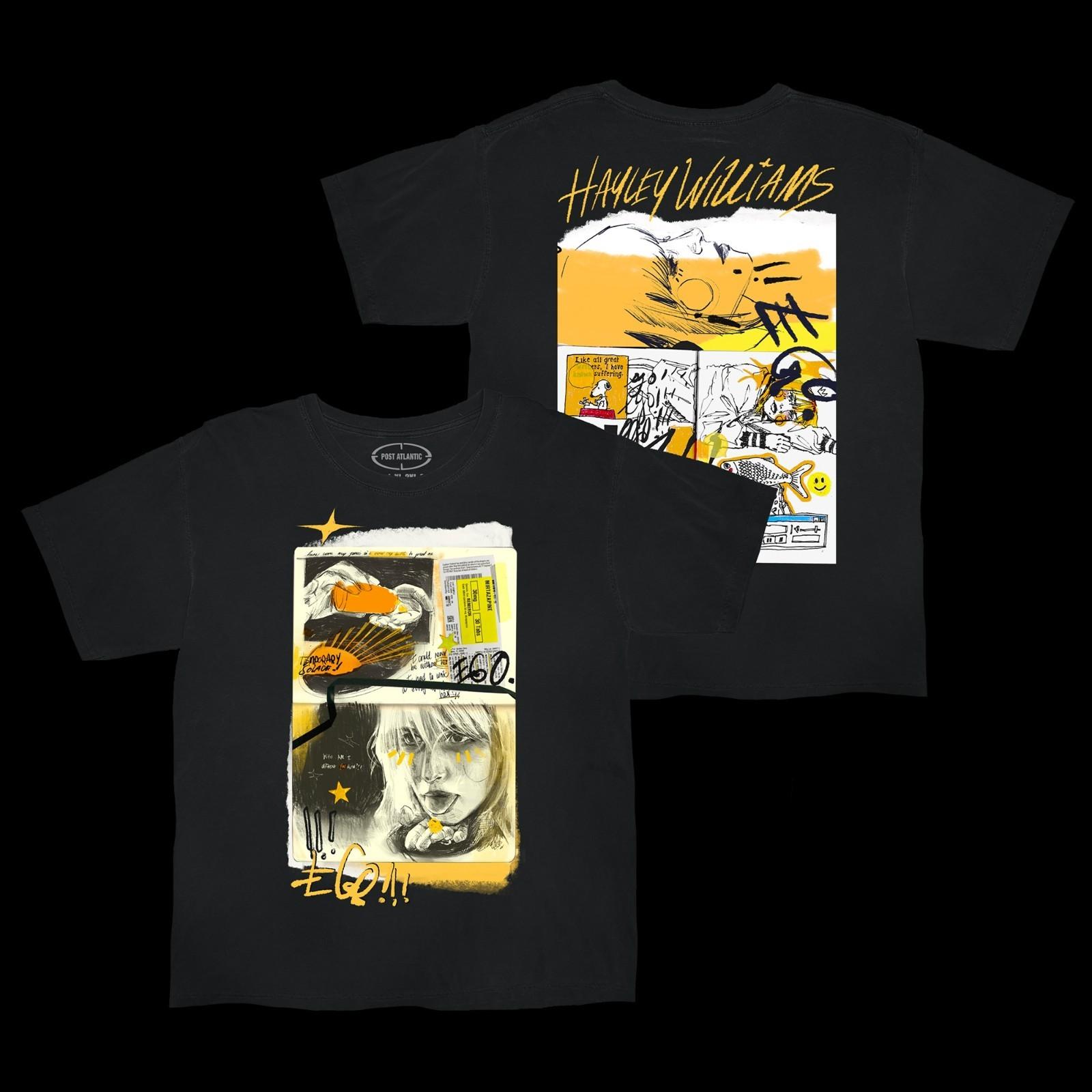 Hot Hayley Williams 2 Sides Ego Black Short Sleeve S to 5XL Shirt SN923 XXXL