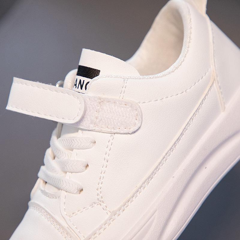 Детская минималистичная и модная низкая обувь на липучке для спорта и отдыха. Маленькие — фото 3