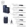 Homlly 19pcs Kitchen Cooking Utensils Set with Stainless Steel Knife Set with Block