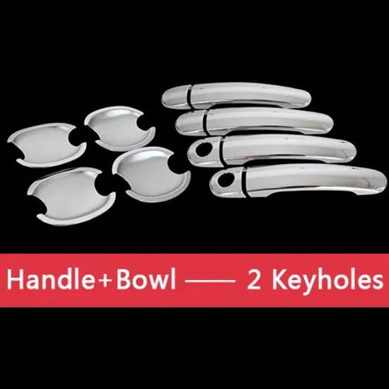 For VW Golf 5 Mk5 Chrome Door Handle Covers Chromium Styling Volkswagen Car Accessories Stickers Car-Styling