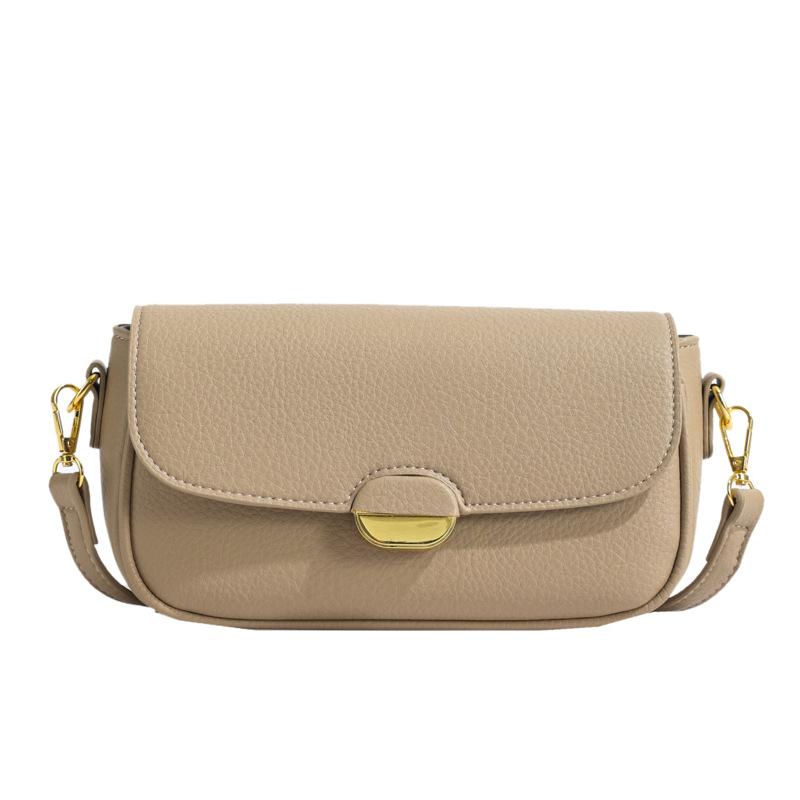 Underarm bag women's new texture women's casual shoulder messenger bag solid color fashion small square bag