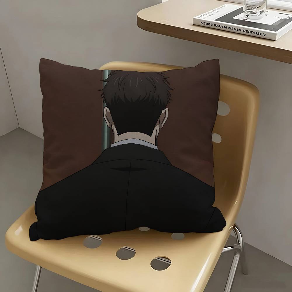 1pc The Strongest Lawyer Rampage Hiromi Higuruma Pillow Case Fashion Square Pillowcase Bedroom Sofa Room Ins Decoration Leisure
