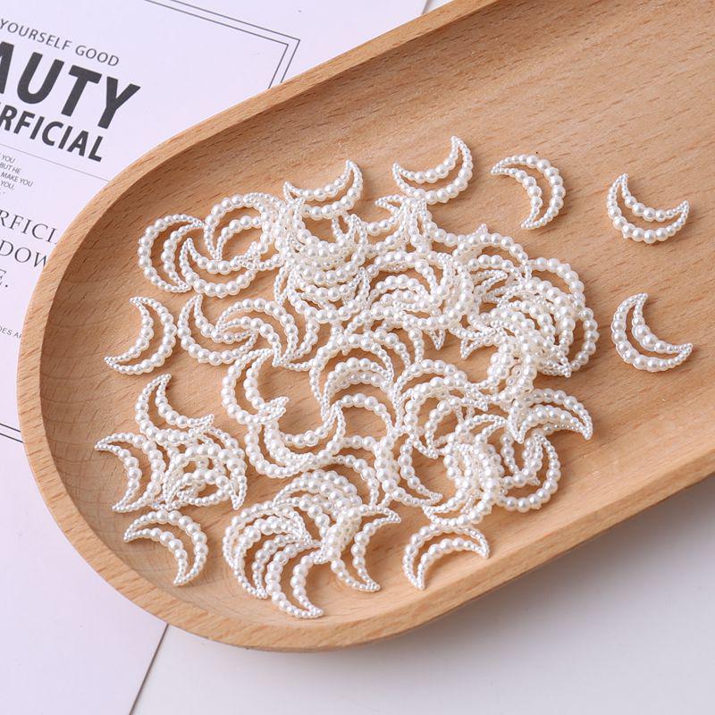 Fairy Pearl White Star Heart Bow Handmade Hair and Phone Case DIY Accessories