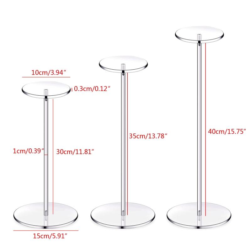 Wig Display Rack Hat Stands for Display Hat Pedestal Stand Round Barbell Pedestal Display Riser for Hat Watch Showcase