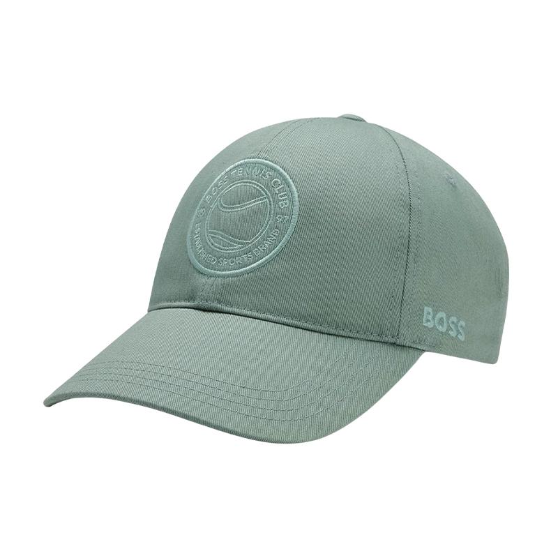 BOSS SPORTS Boss Tennis Theme Logo Embroidered Cotton Twill Cap (50555526357)