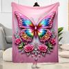 Enchanted Butterfly Garden blanket Suitable for offices, travel, living rooms also a good gift for friends and family Suitable for all seasons.