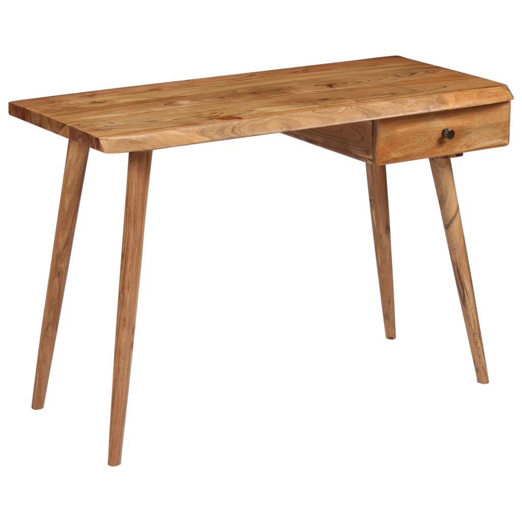 Vidaxl Biurko Z Litego Drewna Akacjowego, 110 X 50 X 76 Cm